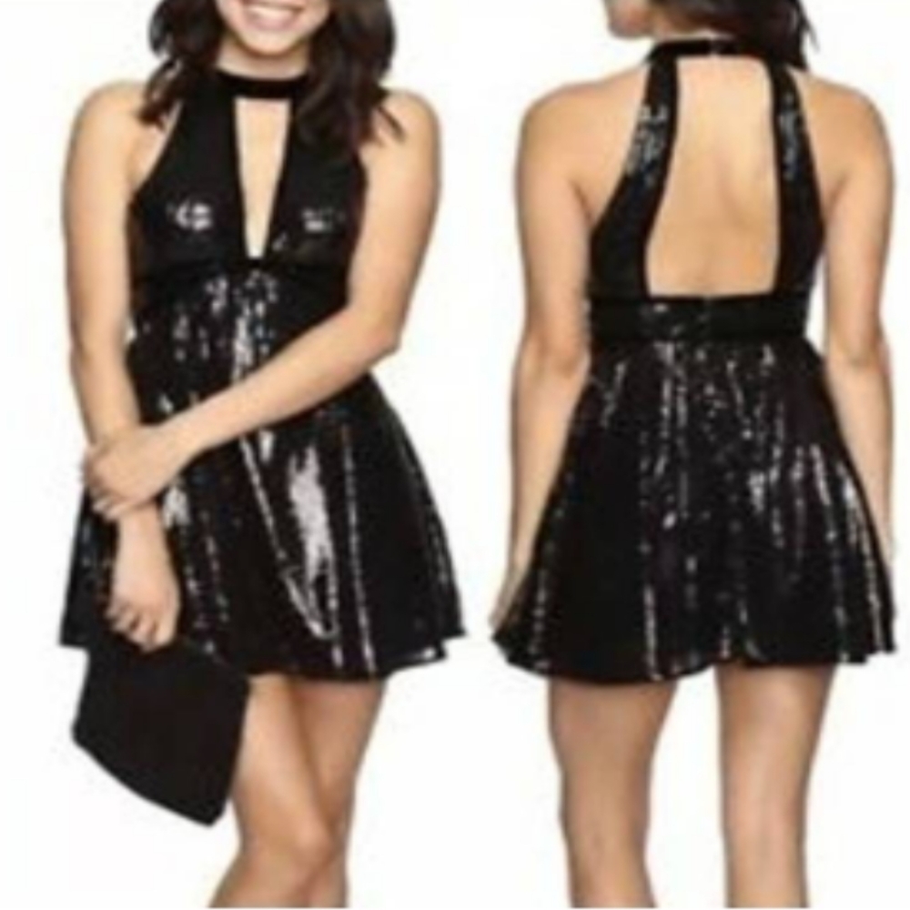 Free People film noir sequin dress